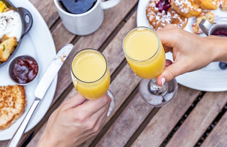 Brunch mimosas